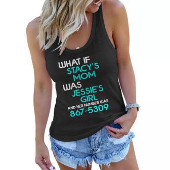 What If Stacys Mom Was Jessies Girl And Her Number Was 867 5309 Women Flowy Tank - Thegiftio UK