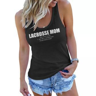 Womens Definition Mom Mother Lacrosse Lax Player Coach Gift Team Women Flowy Tank - Thegiftio UK