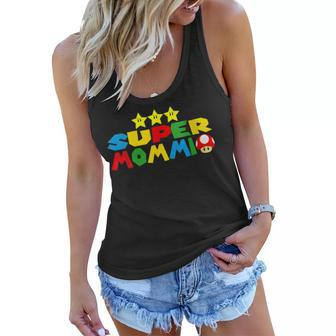 Womens Funny Super Mommio Video Game Lover Mothers Day Women Flowy Tank - Thegiftio UK