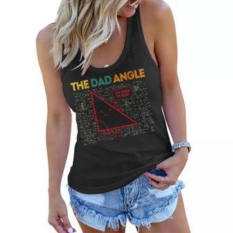 Womens Funny The Dad Angle Geometry Dads Love Math Fathers Day Women Flowy Tank - Thegiftio UK