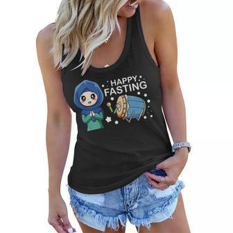 Womens Happy Fasting Mode Ramadan Kareem Outfit For Women And Girls Women Flowy Tank - Seseable