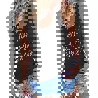 Womens I Get Slutty When I Drink | Funny Drinking Happy Hour Women Flowy Tank | Seseable CA