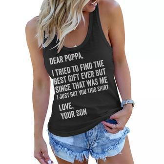 Womens I Tried To Find The Best Funny Dad Fathers Day Mens Women Flowy Tank - Thegiftio UK
