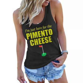 Womens Im Just Here For The Pimento Cheese Golf Women Flowy Tank | Mazezy