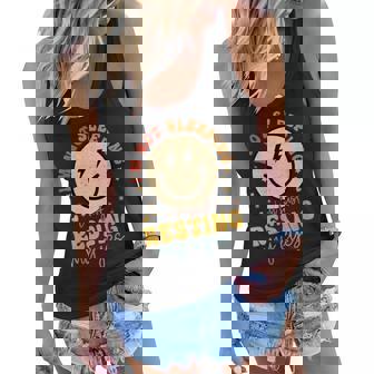 Womens Im Not Sleeping Im Just Resting Eyes Smile Face Fathers Day Women Flowy Tank - Thegiftio