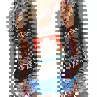 Womens Just Resting My Eyes Sayings Fathers Day Dad Daddy Father Women Flowy Tank - Thegiftio