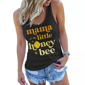 Womens Mama Of Little Honey Bee Birthday Gender Reveal Baby Shower Women Flowy Tank - Seseable