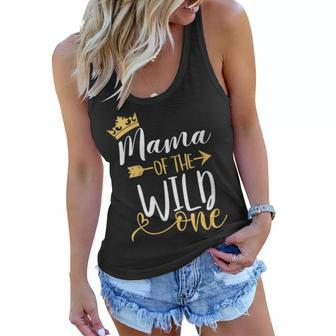 Womens Mama Of The Wild One 1St Birthday Matching First Thing Mommy Women Flowy Tank - Seseable