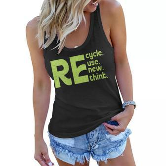 Womens Recycle Outfit For Earth Day 2023 Reuse Women Flowy Tank | Mazezy