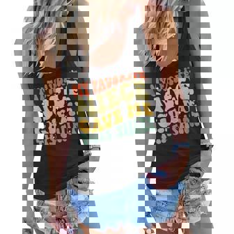 Womens Retro Groovy Fathers Day My Favorite Niece Gave Me This Women Flowy Tank - Thegiftio