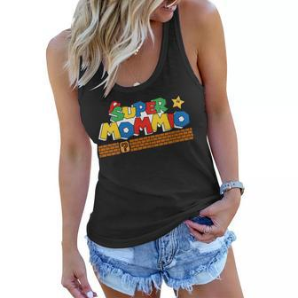 Womens Super Mommio Funny Mothers Day Video Gaming Lover Women Flowy Tank - Thegiftio UK