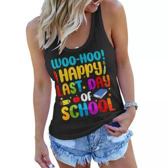 Woo Hoo Happy Last Day Of School For Teachers T Women Flowy Tank | Mazezy