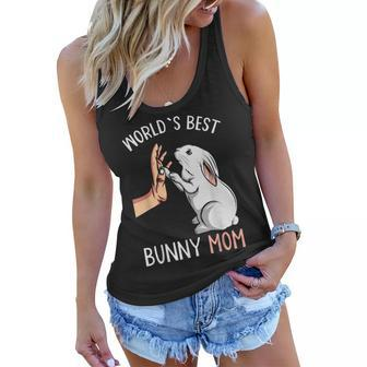 World´S Best Bunny Mom Rabbit Love Easter Girls Womens Women Flowy Tank - Thegiftio UK