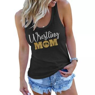 Wrestling Mom Funny Wrestling For Women Women Flowy Tank | Mazezy