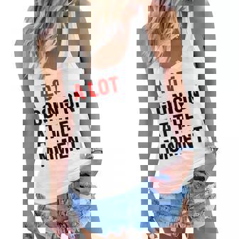 A Lot Going On At The Moment Red Era Version Women Flowy Tank | Mazezy