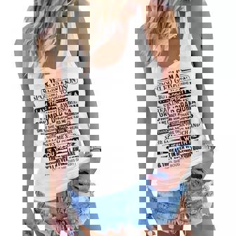 A Spoiled Grandson Of A Freaking Awesome Grumpy Old Grandma Women Flowy Tank | Mazezy