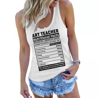 Art Teacher Squad Team Professional Nutritional Facts Women Flowy Tank | Mazezy