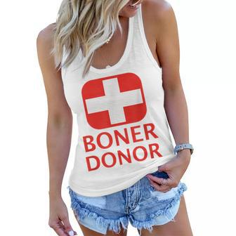Boner Donor Doner Funny Halloween Inappropriate Mom Women Flowy Tank | Mazezy