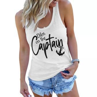 Captain Wife Dibs On The Captain Funny Dibs On The Captain Women Flowy Tank | Mazezy