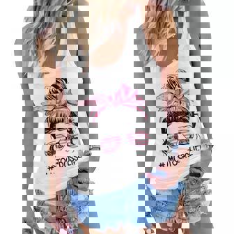 Dirt Bike Motocross Mom Life Mothers Day Messy Bun Women Flowy Tank | Mazezy