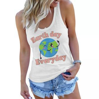 Earth Day Everyday Retro Groovy Mother Earth Men Women Women Flowy Tank | Mazezy