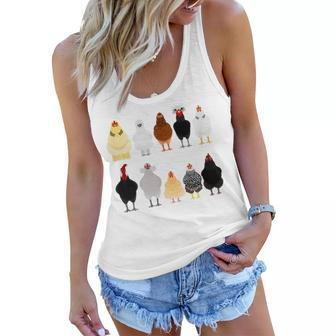 Funny Chicken Squad Mama Mothers Day Gifts For Mom Women Flowy Tank | Mazezy