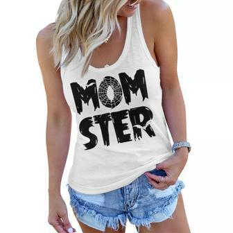 Funny Momster Halloween Mom Costume Family Matching Gift For Womens Women Flowy Tank | Mazezy