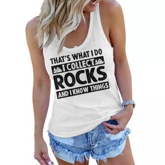 Funny Rock Collecting Gift Rockhound Men Women Geology Lover Women Flowy Tank | Mazezy