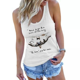 Funny The Boy The Mole The Fox The Horse Makesey Comic Women Flowy Tank | Mazezy