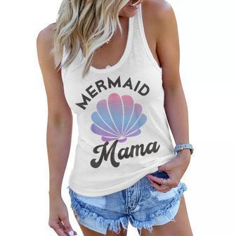 Funny Women Mermaid Mama Mermaid Mom Mermaid Party Outfit Women Flowy Tank | Mazezy