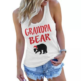 Grandpa Bear Christmas Santa Family Matching Pajamas Gift For Mens Women Flowy Tank | Mazezy