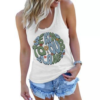 Groovy Earth Day Be Kind To Our Planet Earth Day 2023 Women Flowy Tank | Mazezy CA