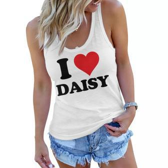 I Heart Daisy First Name I Love Personalized Stuff Women Flowy Tank | Mazezy UK