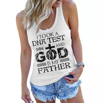 I Took A Dna Test And God Is My Father Jesus Christ Gift Women Flowy Tank | Mazezy
