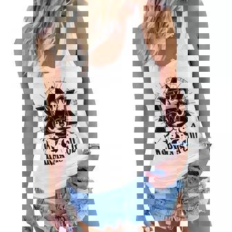 Karma Is A Cat Purring In My Lap Cat Lover Karma Is A God Women Flowy Tank | Mazezy