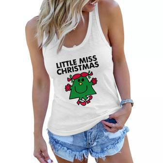 Little Miss Christmas Women Flowy Tank - Thegiftio UK