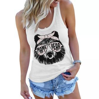 Mama Bear Face Sunglasses Mother Mom Mommy Mothers Day Women Flowy Tank - Thegiftio UK