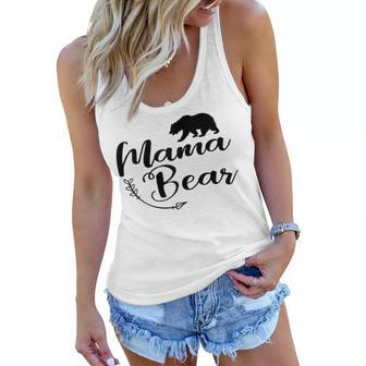 Mama Bear Mom Life Cute Top Gifts Boho Arrow Outfit Gift For Womens Women Flowy Tank | Mazezy