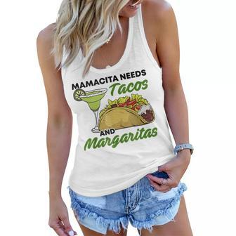 Mamacita Needs Tacos And Margaritas Cinco De Mayo Drinking Women Flowy Tank | Mazezy