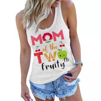 Mom Of The Twotti Frutti 2Nd Birthday Party Fruit Themed Women Flowy Tank | Mazezy