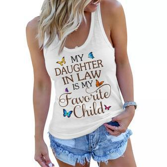 My Daughter-In-Law Is My Favorite Child Butterfly Family Women Flowy Tank | Mazezy CA