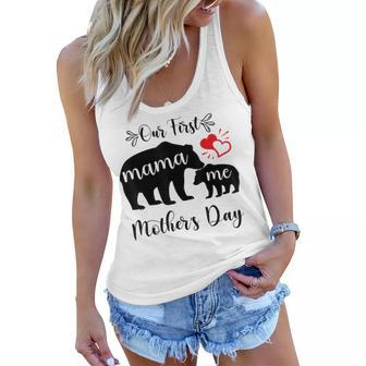 Our First Mothers Day Outfit For Mom And Baby Mothers Day Women Flowy Tank | Mazezy