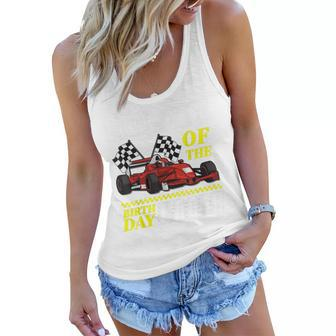 Race Car Party Mommy Of The Birthday Racer Racing Family Women Flowy Tank | Mazezy
