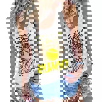 Softball Grammy Leopard Funny Mothers Day 2023 Gift For Womens Women Flowy Tank - Thegiftio