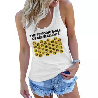 The Periodic Table Of Bee Elements Beekeeper Honeycomb Women Flowy Tank | Mazezy