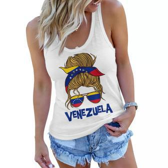 Venezuela For Girl Venezuelan Flag For Women Venezolana Women Flowy Tank | Mazezy