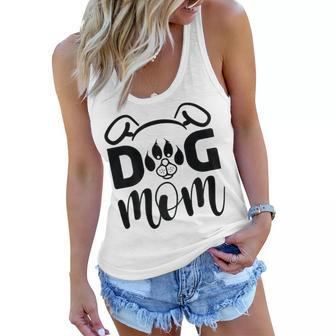 Womens Funny Dog Best Dog Mom Ever Meow Funny Dog Mothers Day Gifts Women Flowy Tank - Thegiftio UK