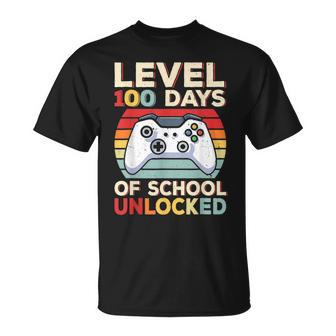 100 Day Of School Gamer Video Games Boys 100Th Day V2 T-shirt - Thegiftio UK