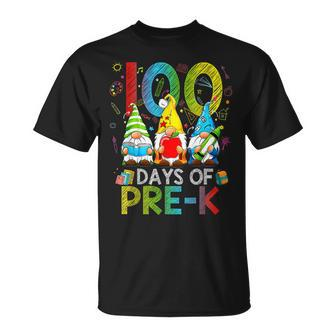 100 Days Of Pre K 100 Days Of School Gnomes Preschool Kid T-Shirt - Seseable