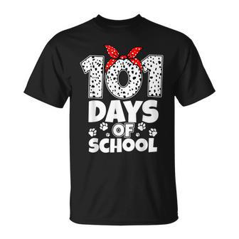 100 Days Of School Dalmatian Dog Women Girl 100 Days Smarter T-shirt - Seseable